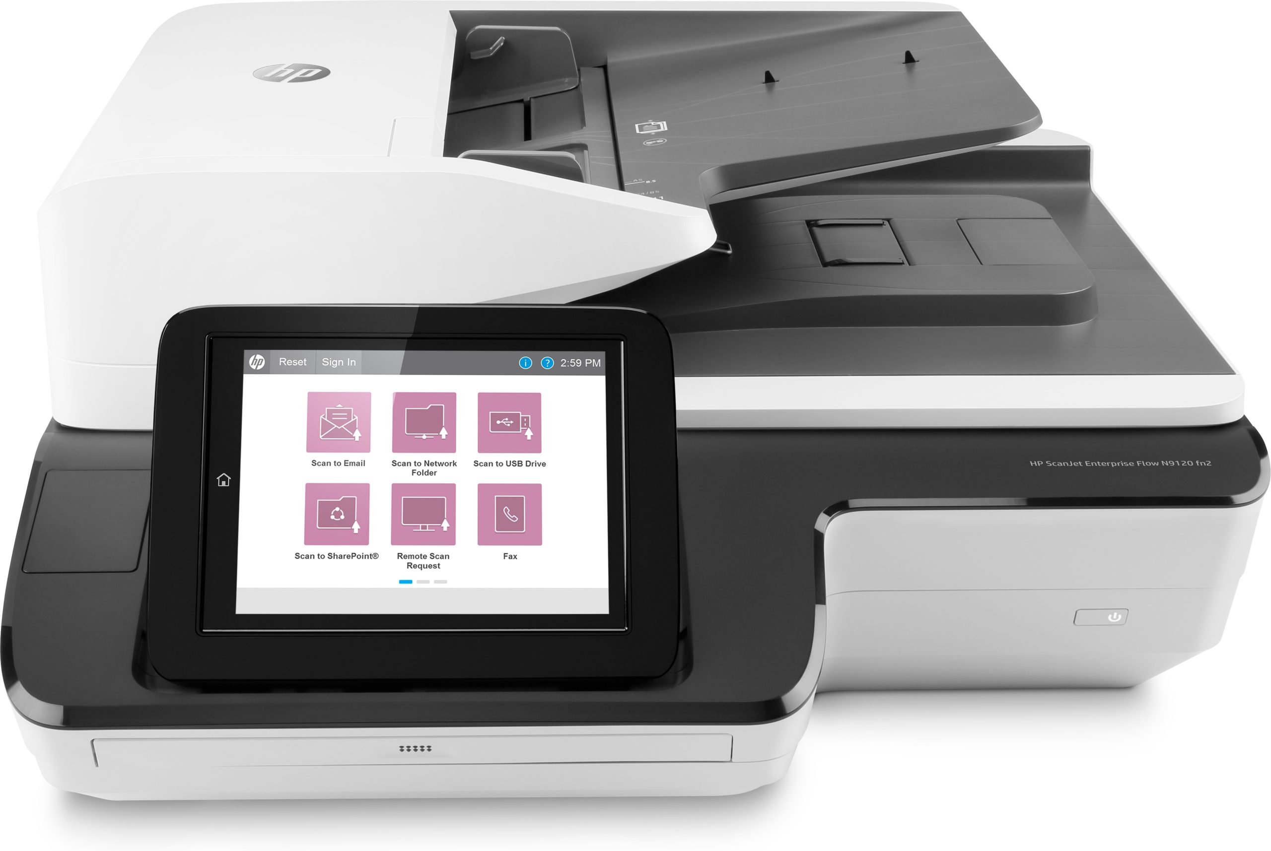 HP Scanjet Enterprise Flow N9120 fn2 Flatbed & ADF scanner 600 x 600 DPI A3  Black, White - Creative IT