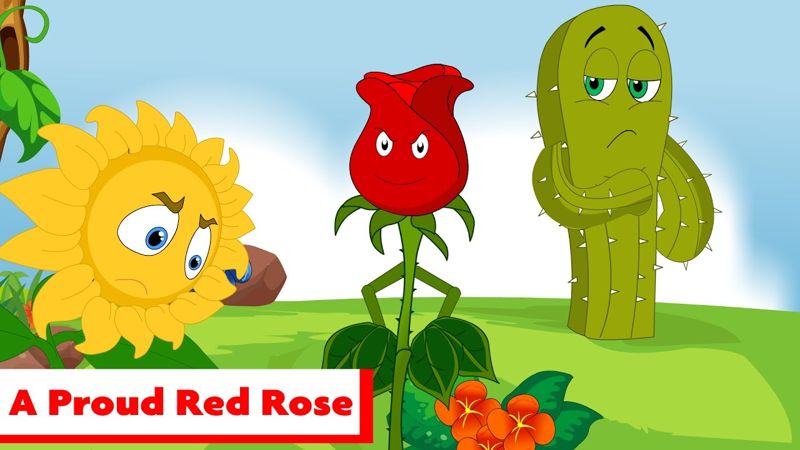 La rosa orgullosa en inglés y español - Cuentos Gratis