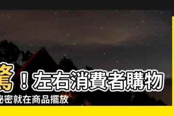 【商品擺放位置】驚！左右消費者購物的秘密就在商品擺放位置