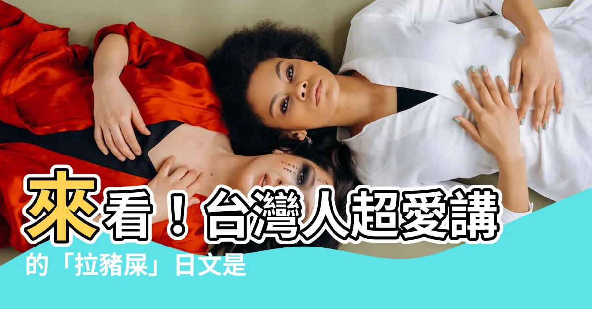 【拉豬屎意思】來看！台灣人超愛講的「拉豬屎」日文是什麼意思？