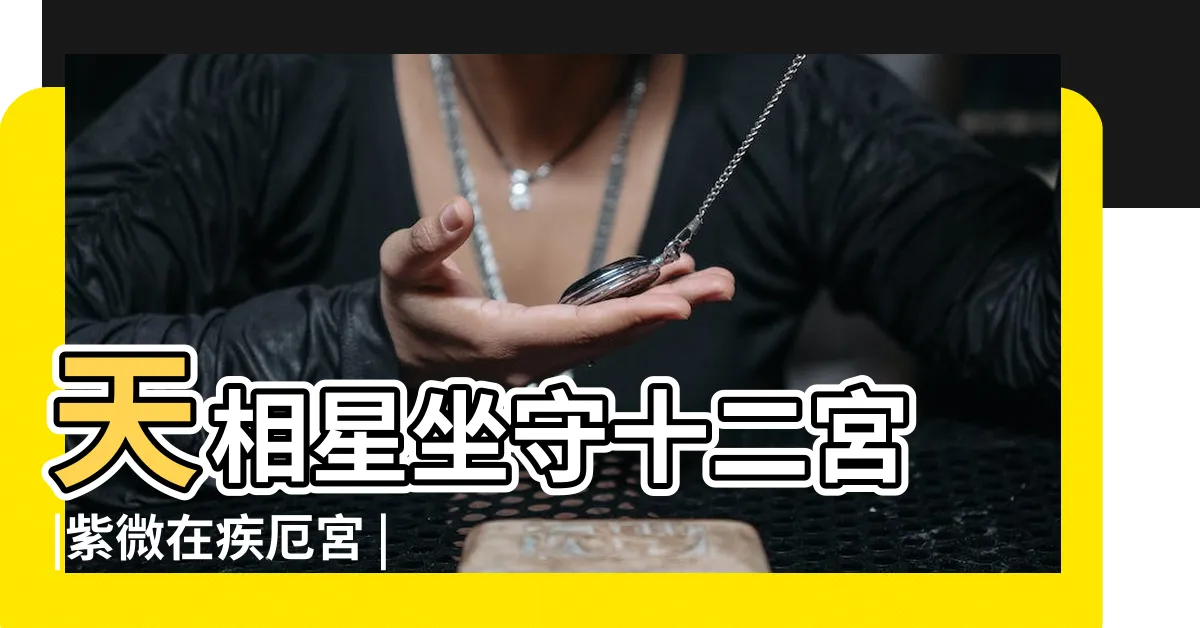 【紫微在疾厄宮】天相星坐守十二宮 |紫微在疾厄宮 |紫微斗數之疾厄宮深度含義 |