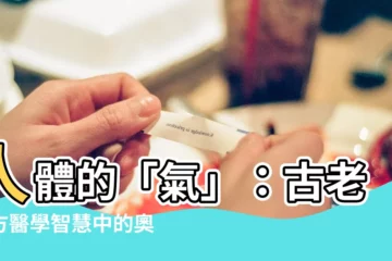 【氣 意思】人體的「氣」：古老東方醫學智慧中的奧妙之氣