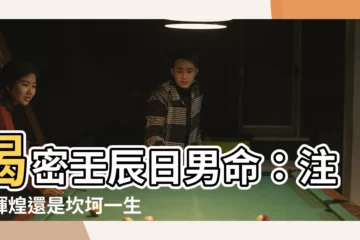 【壬辰日男命】揭密壬辰日男命：註定輝煌還是坎坷一生？