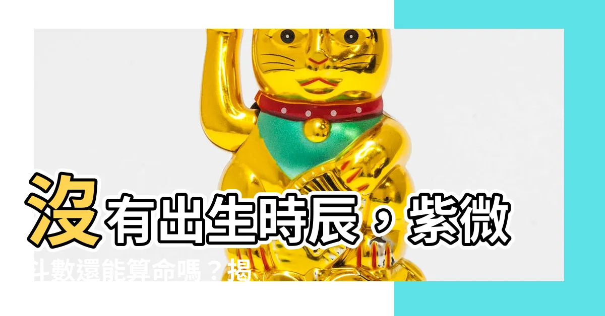 【紫微鬥數 不知道時辰】沒有出生時辰，紫微鬥數還能算命嗎？揭秘秘瀞鬥數