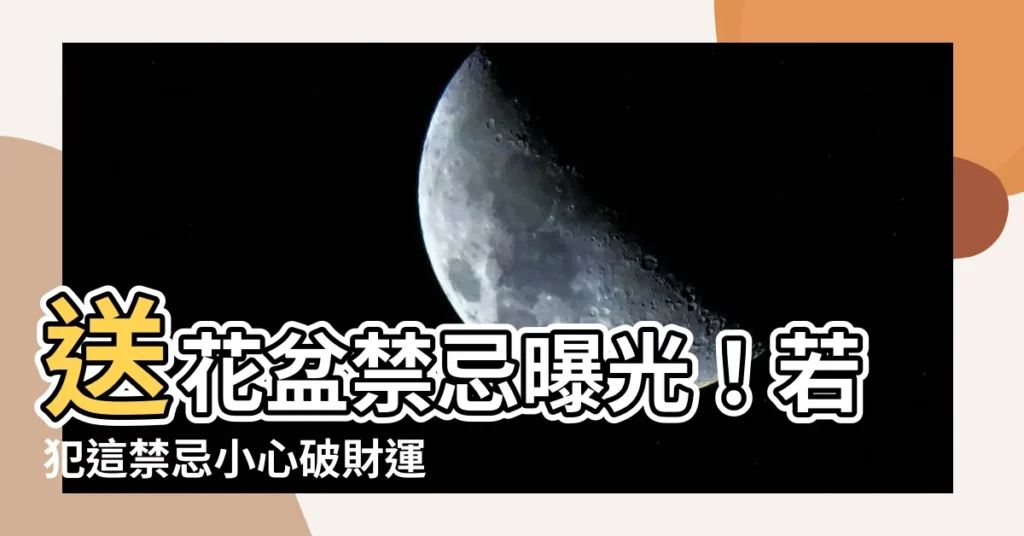 【送花盆】送花盆禁忌曝光！若犯這禁忌小心破財運