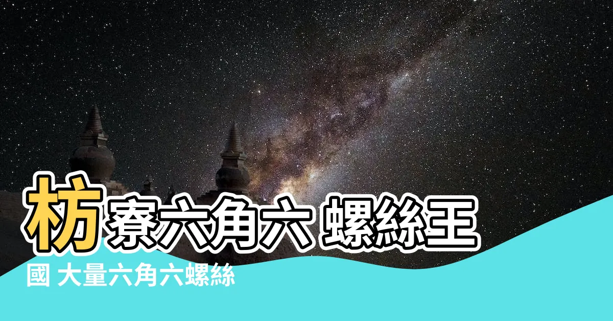 【六角六】枋寮六角六 螺絲王國 大量六角六螺絲任你挑