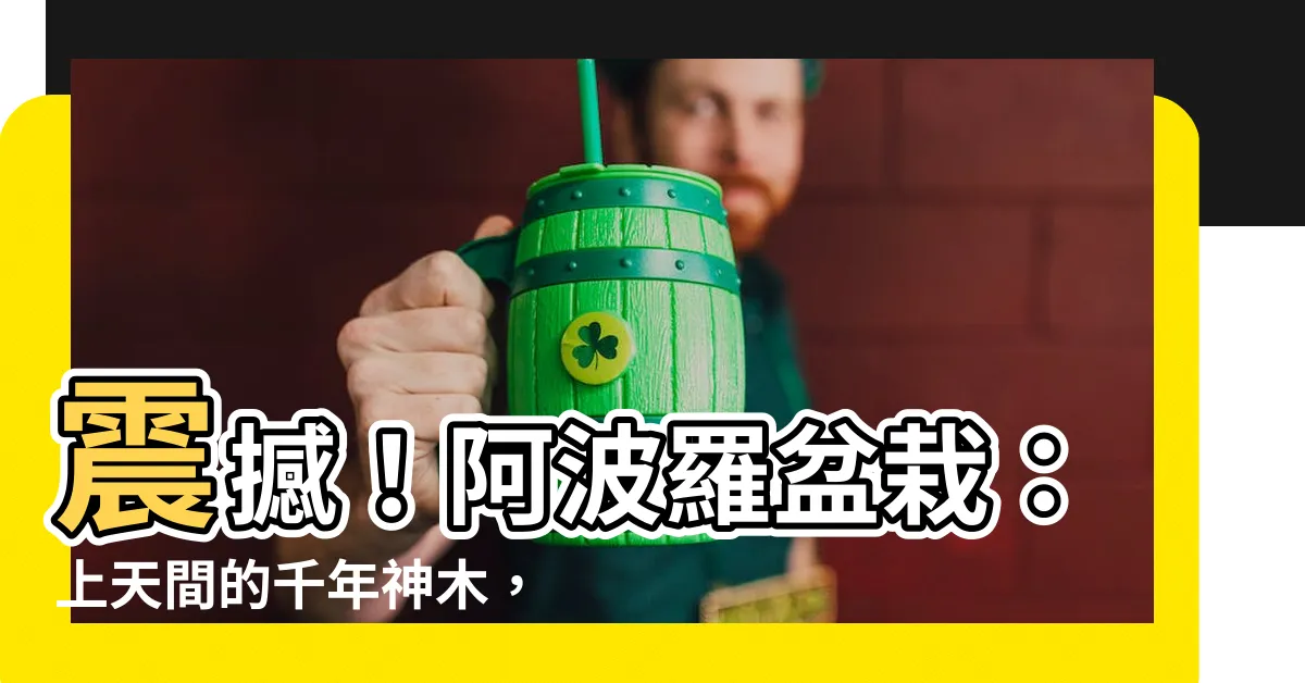 【阿波羅盆栽】震撼！阿波羅盆栽：上天間的千年神木，真的存在？