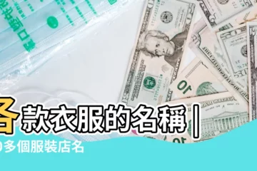 【有哪些衣服名字好】各款衣服的名稱 |200多個服裝店名參考 |1000個 |