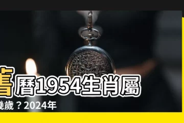 【1954年生肖幾歲】舊曆1954生肖屬啥幾歲？2024年有驚喜等著你！