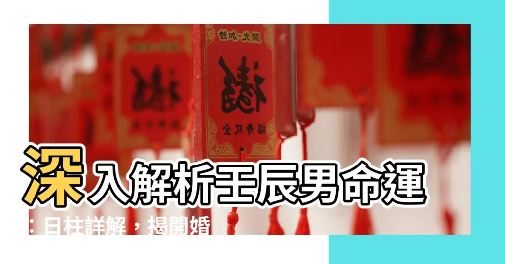 【壬辰男】深入解析壬辰男命運：日柱詳解，揭開婚戀秘辛