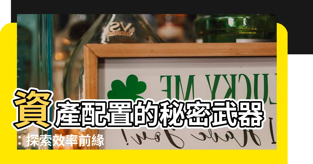 【效率前緣】資產配置的秘密武器：探索效率前緣