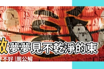【夢見家裏不乾淨的東西】做夢夢見不乾淨的東西好不好 |周公解夢 |夢到不乾淨的東西説明什麼夢見不乾淨的東西有什麼預兆 |