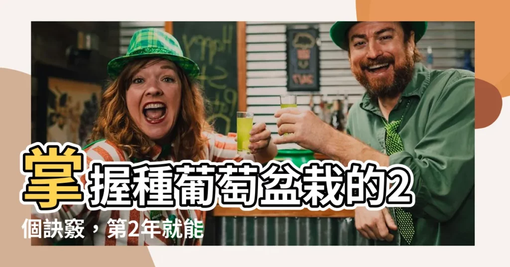 【種葡萄 盆栽】掌握種葡萄盆栽的2個訣竅，第2年就能大豐收！