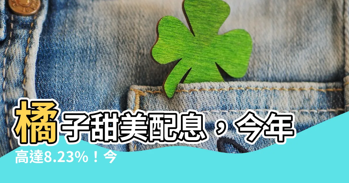 【橘子配息】橘子甜美配息，今年高達8.23%！今年股利、除息資訊一次看