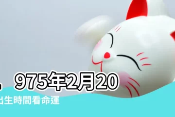 【1975年二月二十的命運】1975年2月20日出生時間看命運 |1975年02月20日出生的人的性格命運 |1975年2月20日出生的人命好嗎 |