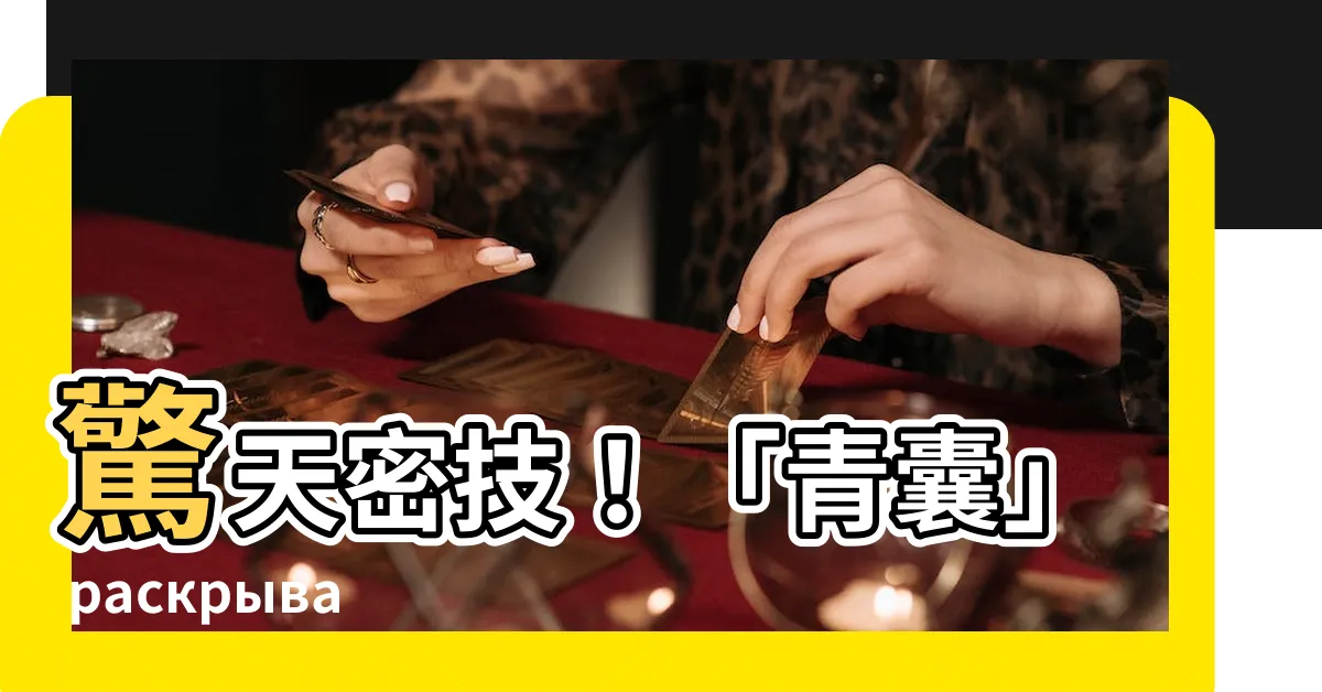 【青囊】驚天密技！「青囊」 раскрывает 神秘的醫術寶典