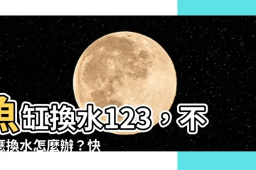 【換水魚缸】魚缸換水123，不適應換水怎麼辦？快看這篇！
