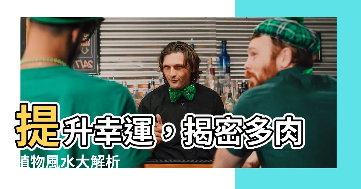 【多肉植物風水】提升幸運，揭密多肉植物風水大解析