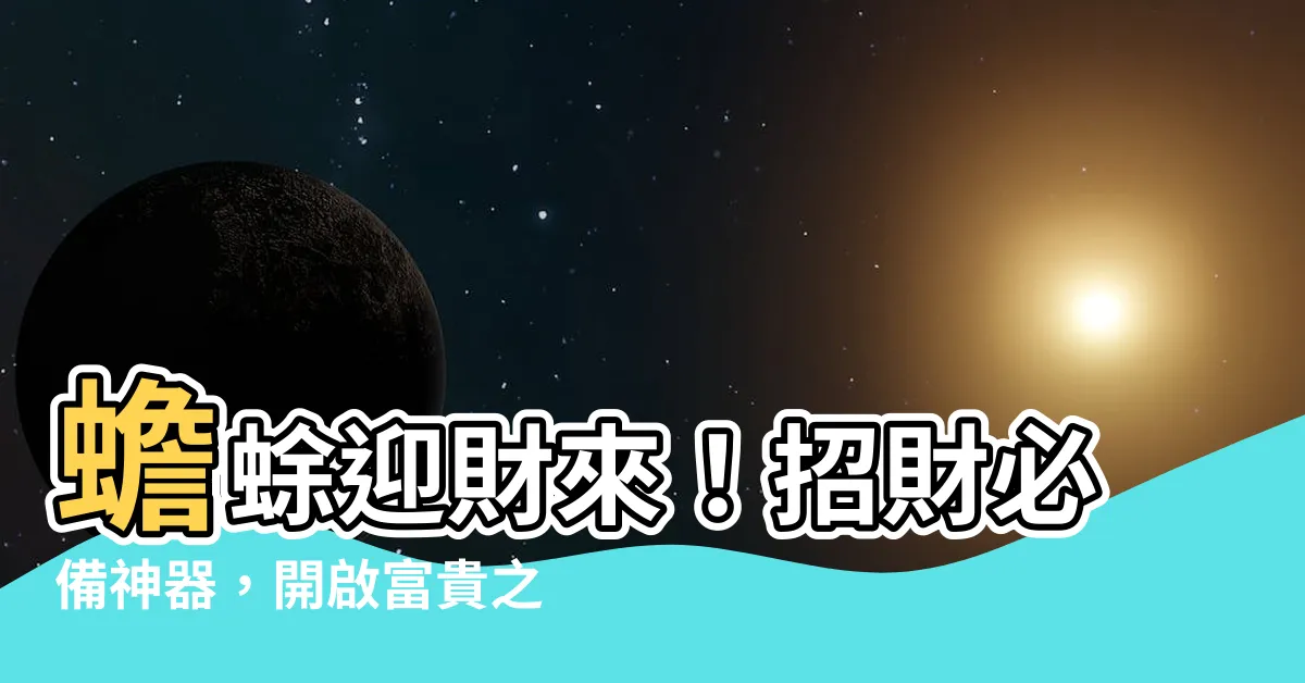 【蟾蜍招財】蟾蜍迎財來！招財必備神器，開啟富貴之路！