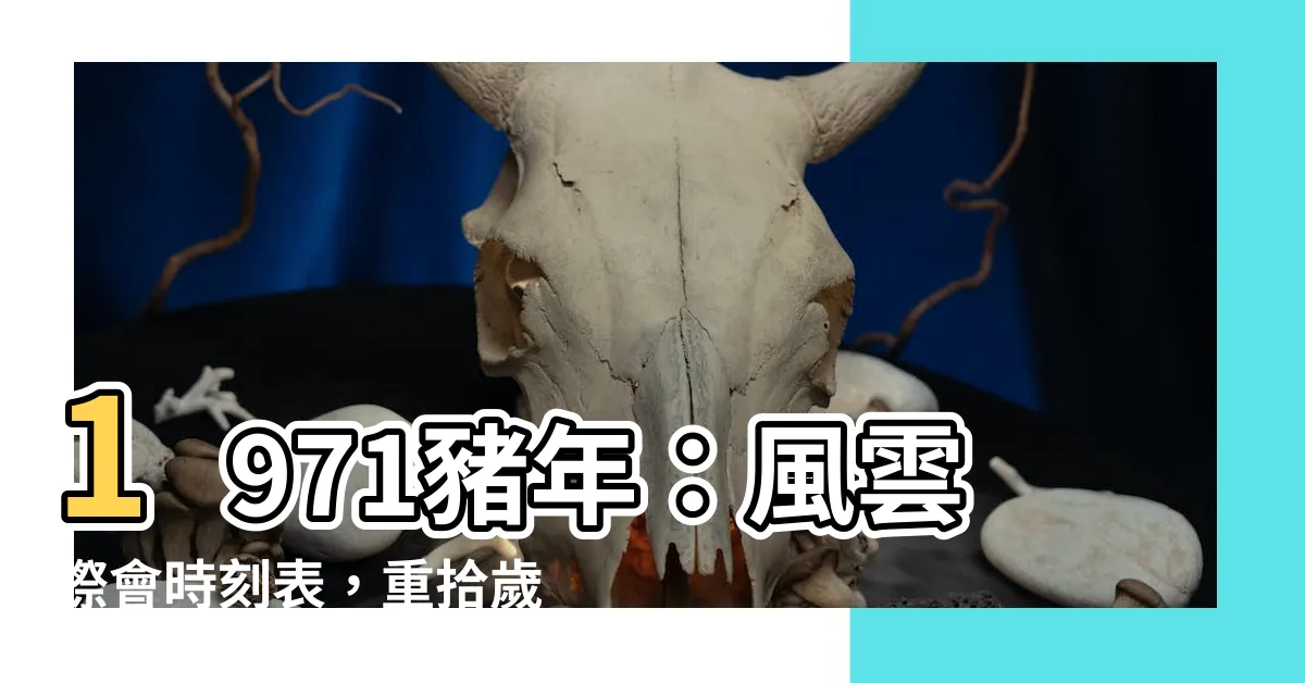 【1971】1971豬年：風雲際會時刻表，重拾歲月回憶