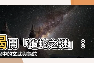 【龜蛇】揭開「龜蛇之謎」：傳説中的玄武與龜蛇二將
