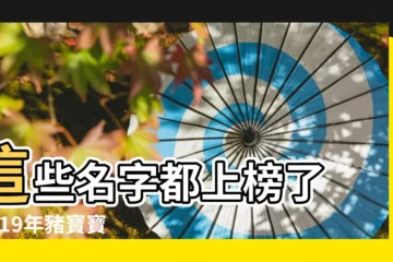 【今年男寶寶取什麼名字好2019】這些名字都上榜了 |2019年豬寶寶起名大全 |給豬寶寶起名有什麼禁忌 |