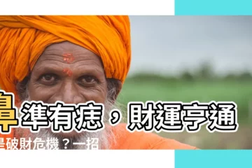 【鼻準有痣】鼻準有痣，財運亨通還是破財危機？一招教你破解面相密碼！