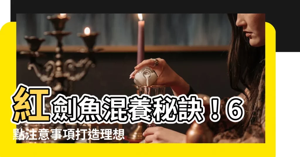 【紅劍魚混養】紅劍魚混養秘訣！6點注意事項打造理想魚缸環境