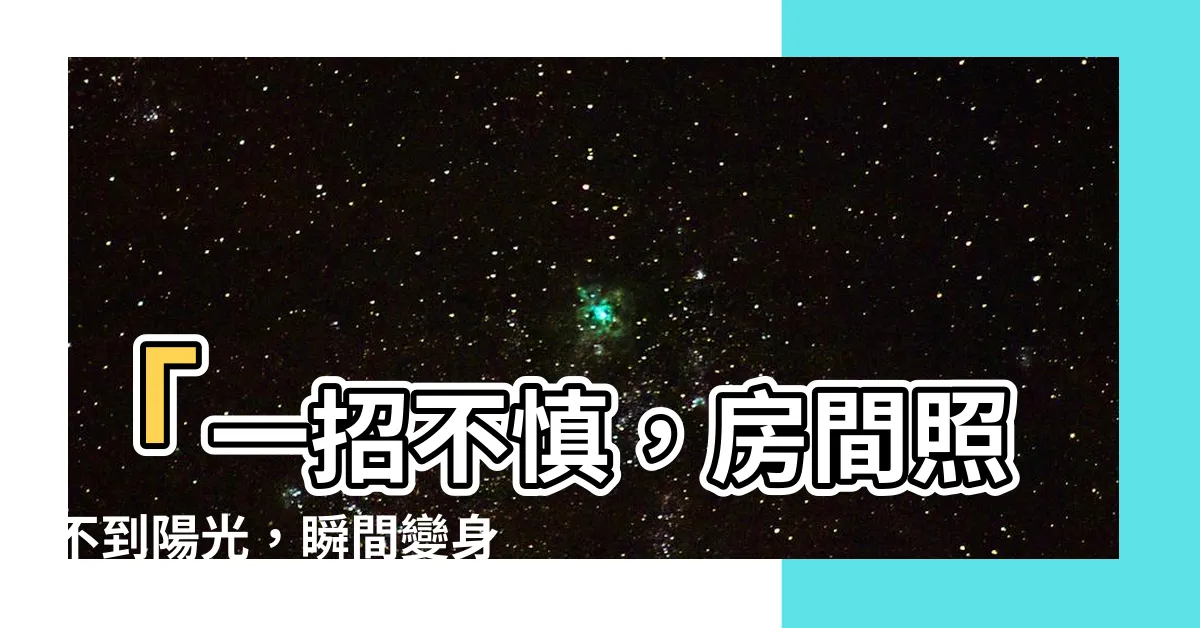 【房間照不到陽光】「一招不慎，房間照不到陽光，瞬間變身熊洞！」