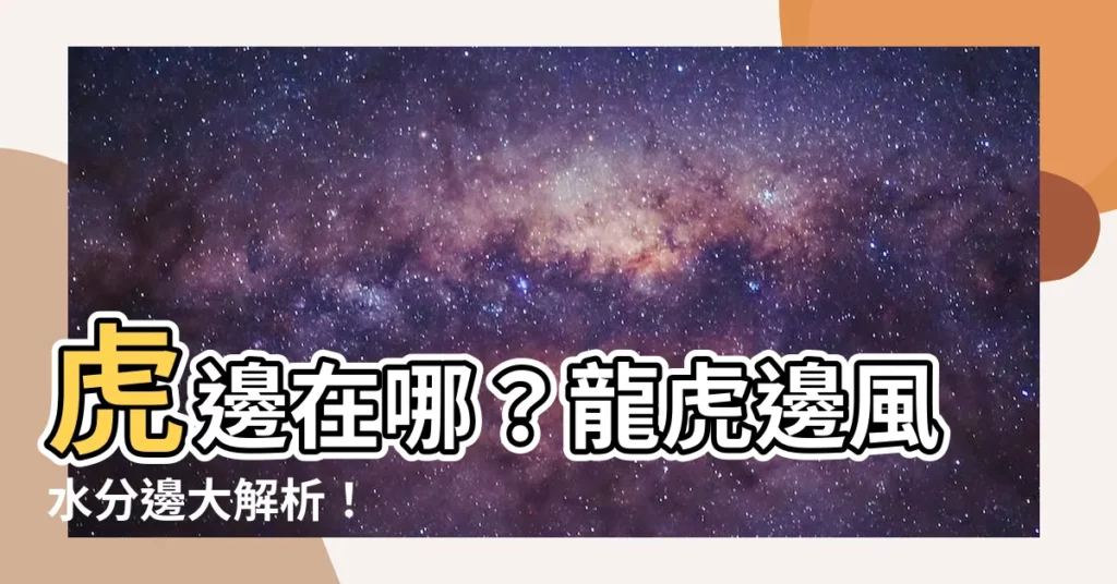 【虎邊是哪邊】虎邊在哪？龍虎邊風水分邊大解析！