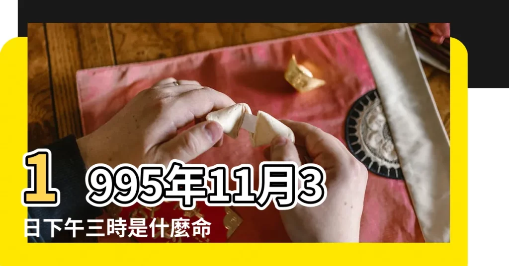 1995年11月3日下午三時是什麼命 |1995年11月3日出生日期看命運 |1995年11月3日生日看命運 |【1995年11月3號下午三點出生的人】
