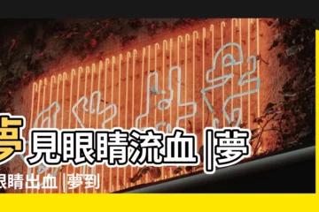 【解夢眼睛流血】夢見眼睛流血 |夢見眼睛出血 |夢到眼睛流血 |