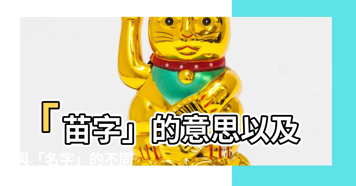 【苗字意思】「苗字」的意思以及與「名字」的不同