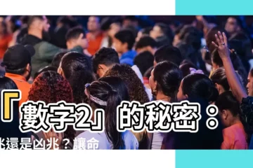 【數字2】「數字2」的秘密：吉兆還是凶兆？讓命理大師為你解答！