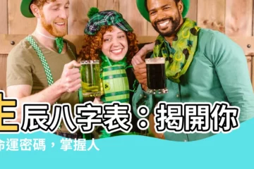 【生辰八字表】生辰八字表：揭開你的命運密碼，掌握人生運勢！
