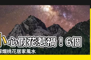 【假花 爛桃花】小心假花惹禍！6個破解爛桃花居家風水禁忌