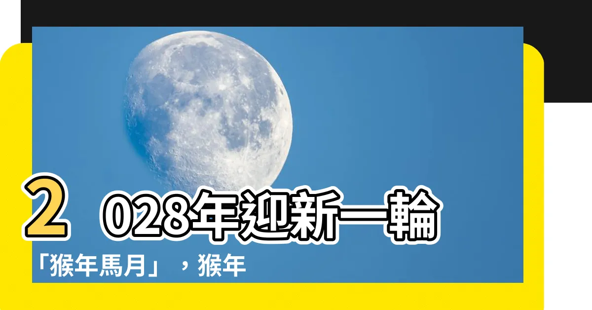 【2028生肖】2028年迎新一輪「猴年馬月」，猴年生肖合適性配對大公開！