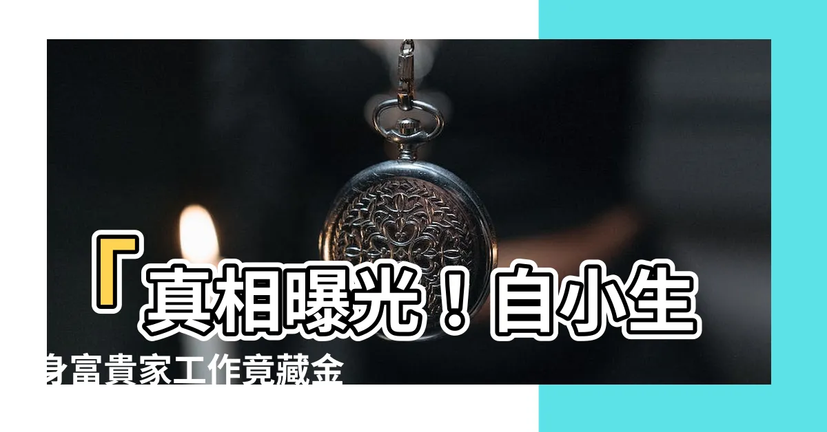 【自小生身富貴家工作】「真相曝光！自小生身富貴家工作竟藏金魚袋，四海傳名足可誇」