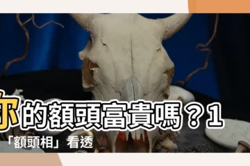 【額頭相】你的額頭富貴嗎？10大「額頭相」看透你的人生！