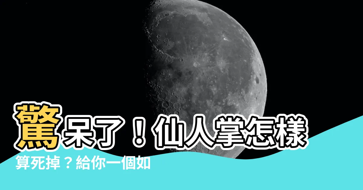 【仙人掌怎樣算死掉】驚呆了！仙人掌怎樣算死掉？給你一個如何判斷的秘訣！