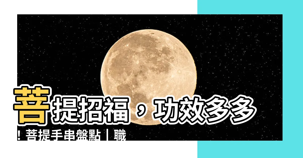 【菩提 功效】菩提招福，功效多多！菩提手串盤點┃職人手作，價格親民