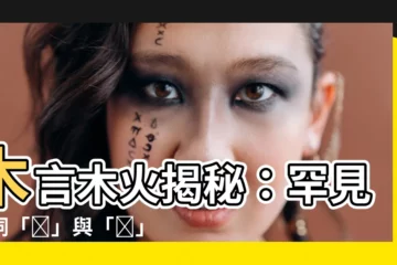 【木言木火】木言木火揭秘：罕見字詞「㯎」與「㰔」的拼音與含義