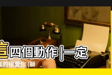 【為什麼獅子男一直道歉】這四個動作 |一定是真的很愛你 |獅子男一直道歉為什麼 |
