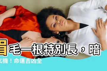 【眉毛有一根特別長】眉毛一根特別長，暗藏玄機！命運吉凶全揭秘