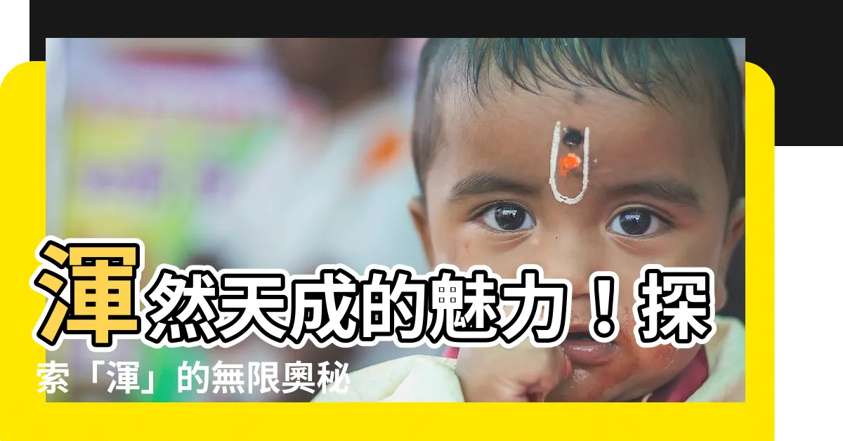 【渾】渾然天成的魅力！探索「渾」的無限奧秘