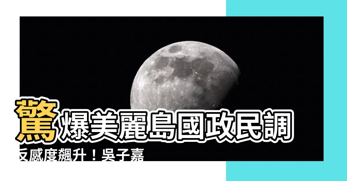【美麗島國政民調】驚爆美麗島國政民調反感度飆升！吳子嘉揭露背後玄機