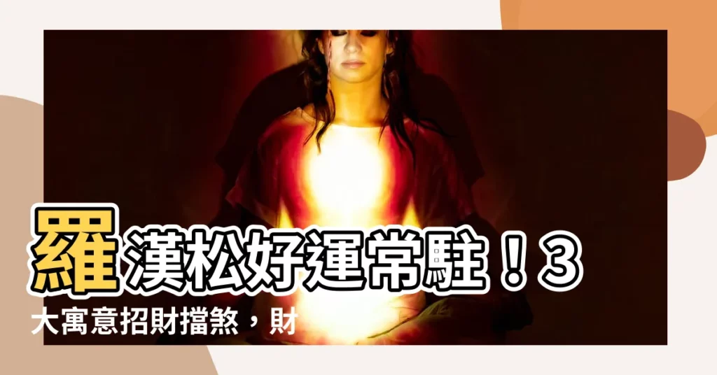 【羅漢松寓意】羅漢松好運常駐！3大寓意招財擋煞，財氣不斷