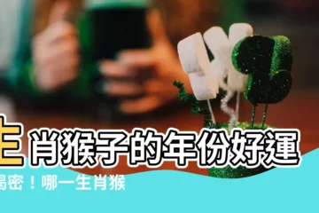 【生肖 猴子】生肖猴子的年份好運大揭密！哪一生肖猴最幸福？