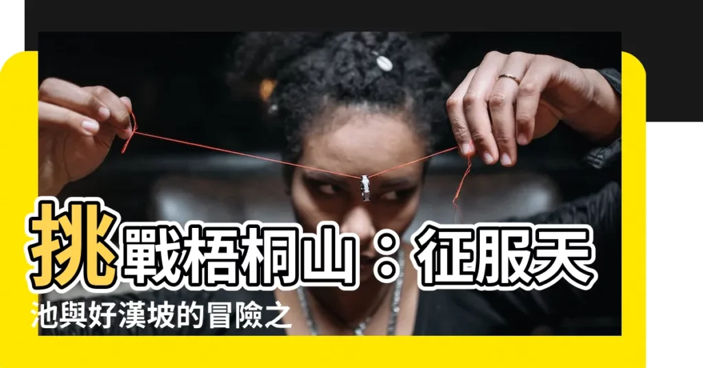 【梧桐山】挑戰梧桐山：征服天池與好漢坡的冒險之旅