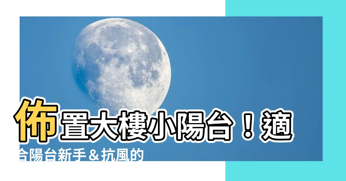 【大樓陽台植物】佈置大樓小陽台！適合陽台新手＆抗風的9款大植栽好推薦